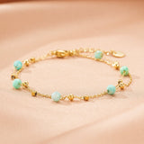 Bracelet en Amazonite et Lapis Lazuli – Bijou Féminin Constellé - Biloria