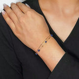 Bracelet en Amazonite et Lapis Lazuli – Bijou Féminin Constellé - Biloria