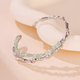 Bracelet en Aventurine et Argent 925 – Symbole Bambou - Biloria