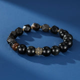 Bracelet en Obsidienne pour Homme – Protection et Force Intérieure - Biloria