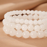 Bracelet en Pierre de Jade Blanc pour la Sérénité au Quotidien - Biloria