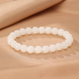 Bracelet en Pierre de Jade Blanc pour la Sérénité au Quotidien - Biloria
