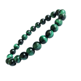 Bracelet en Pierre Œil de Tigre Vert pour Confiance et Protection - Biloria