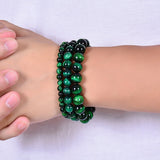 Bracelet en Pierre Œil de Tigre Vert pour Confiance et Protection - Biloria