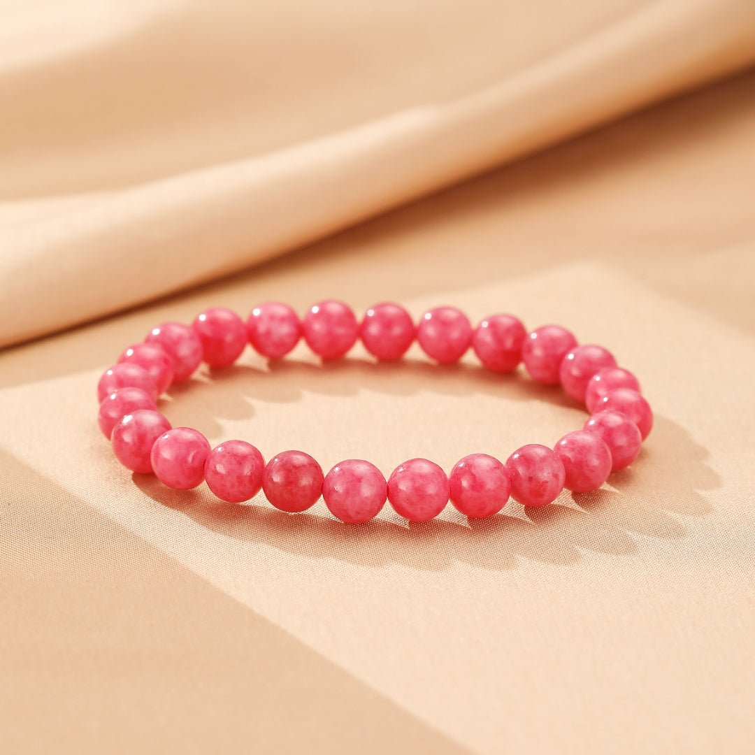 Bracelet en Rhodonite – Douceur Émotionnelle et Apaisement - Biloria