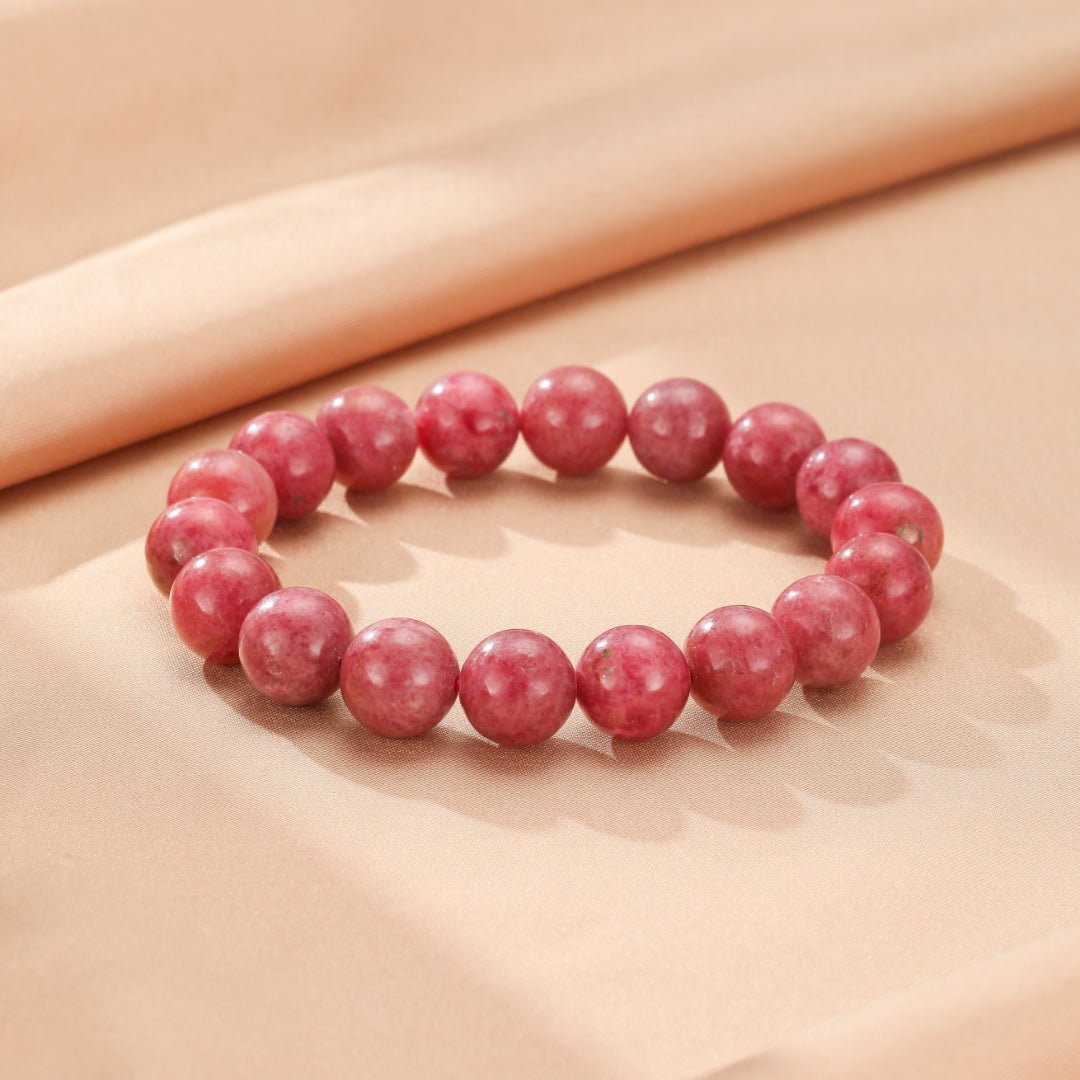 Bracelet en Rhodonite Naturelle – Sérénité et Équilibre Émotionnel - Biloria