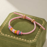 Bracelet Enfant Ajustable en Corde Tressée – Nœud Porte-Bonheur - Biloria