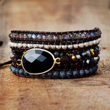 Bracelet Enveloppant Onyx Protection | Zen & Force - Biloria