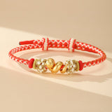 Bracelet Fil Rouge Argent 999 – Protection et Élégance - Biloria