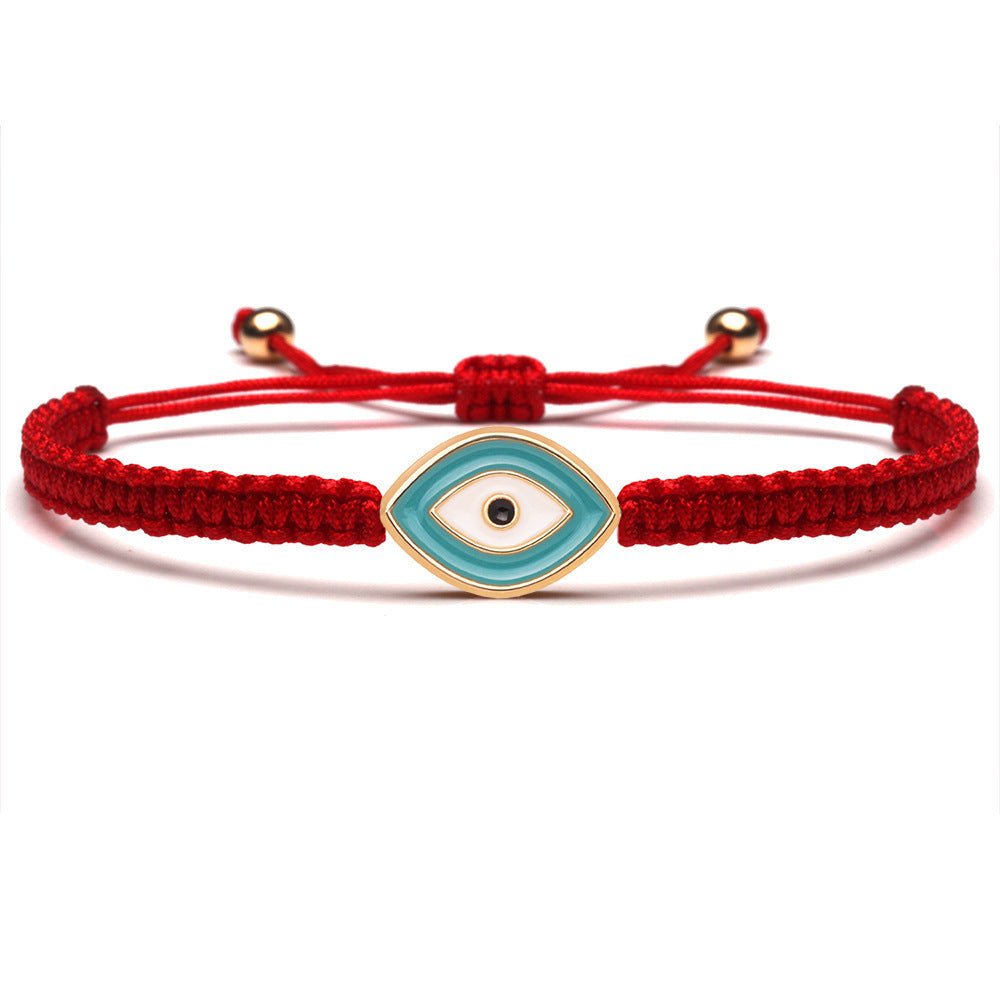 Bracelet Fil Rouge avec Mauvais Œil Protecteur - Biloria