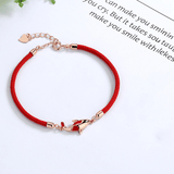 Bracelet Fil Rouge Carpe Koï : Chance et Force Intérieure - Biloria
