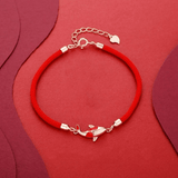 Bracelet Fil Rouge Carpe Koï : Chance et Force Intérieure - Biloria