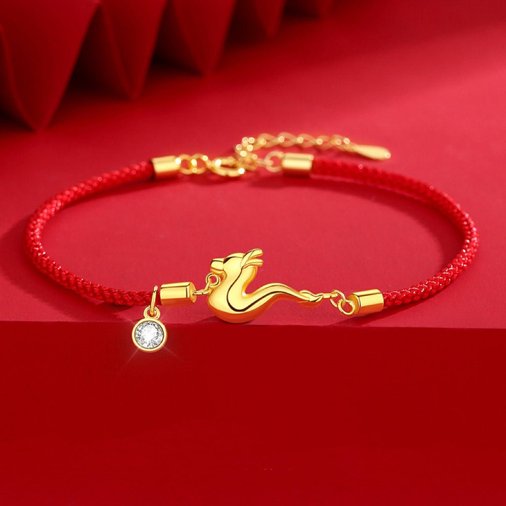 Bracelet Fil Rouge Dragon – Force et Protection - Biloria
