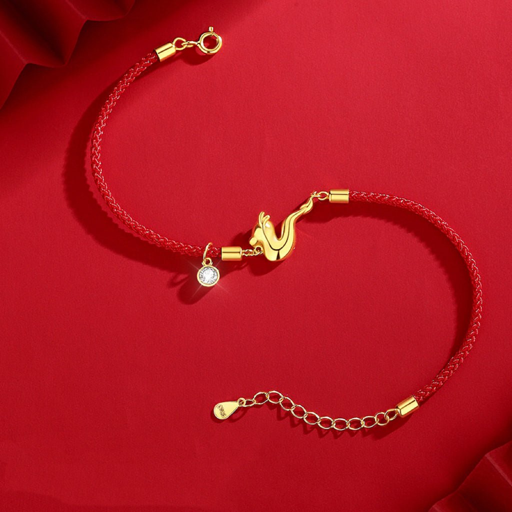 Bracelet Fil Rouge Dragon – Force et Protection - Biloria