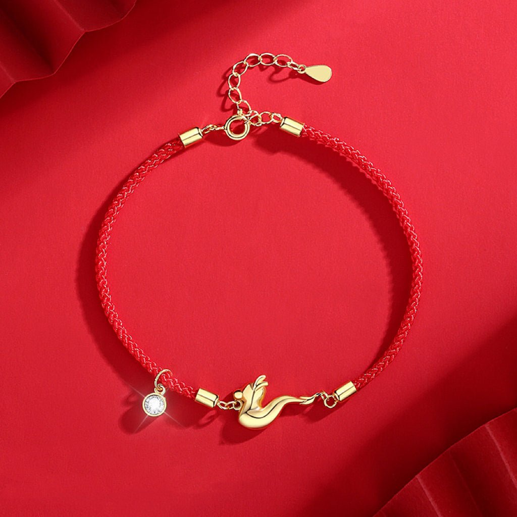 Bracelet Fil Rouge Dragon – Force et Protection - Biloria