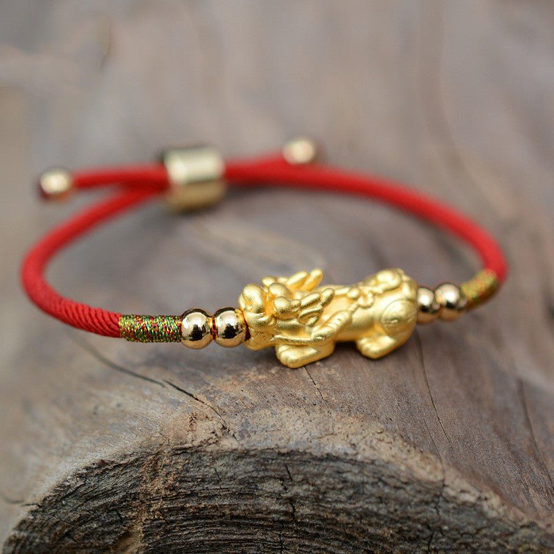 Bracelet Fil Rouge Pi Xiu Protection Succès - Biloria