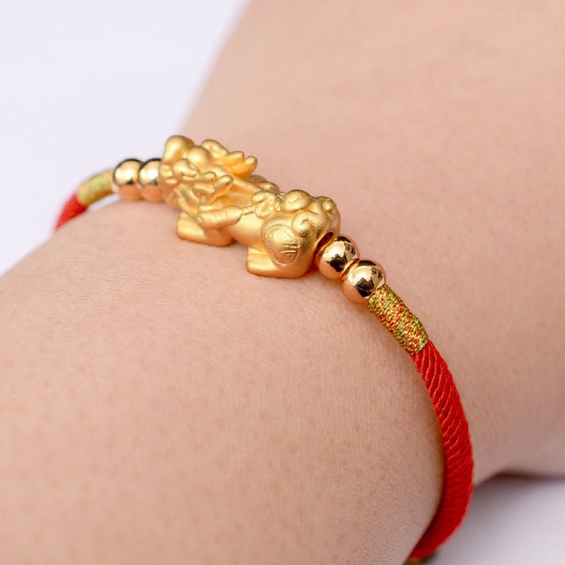 Bracelet Fil Rouge Pi Xiu Protection Succès - Biloria