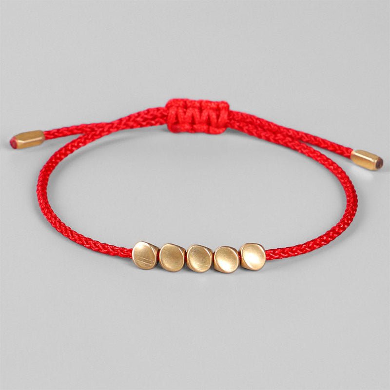 Bracelet Fil Rouge Protection Chance – Bijou Lumière Cuivre - Biloria
