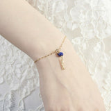Bracelet Fin Pierre Naturelle Amazonite Lapis Lazuli Péridot - Biloria