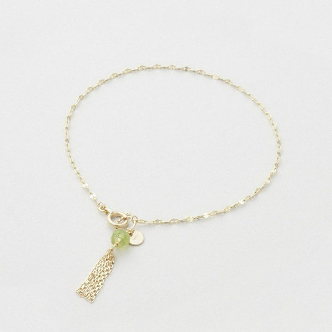 Bracelet Fin Pierre Naturelle Amazonite Lapis Lazuli Péridot - Biloria