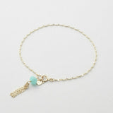 Bracelet Fin Pierre Naturelle Amazonite Lapis Lazuli Péridot - Biloria