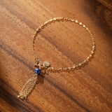 Bracelet Fin Pierre Naturelle Amazonite Lapis Lazuli Péridot - Biloria