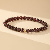 Bracelet Grenat Passion - Pierre Fine Rouge Équilibrante - Biloria