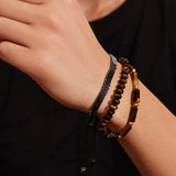 Bracelet Hématite et Œil de Tigre : Protection et Force - Biloria