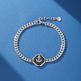 Bracelet Homme Ancre Marine – Stabilité et Force - Biloria