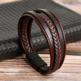 Bracelet Homme Cuir Tressé – Force et Sérénité - Biloria