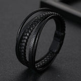 Bracelet Homme Cuir Tressé – Force et Sérénité - Biloria