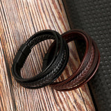 Bracelet Homme Cuir Tressé – Force et Sérénité - Biloria