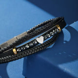 Bracelet Homme Hématite Noir – Élégance et Ancrage - Biloria