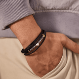 Bracelet Homme Hématite Noir – Élégance et Ancrage - Biloria