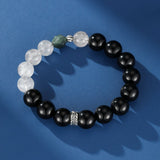 Bracelet Homme Obsidienne Quartz Rutile Jaspe Kambaba Argent - Biloria