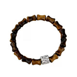 Bracelet Homme Œil de Tigre Bambou – Force et Protection - Biloria