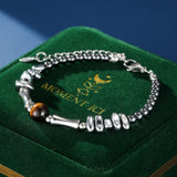 Bracelet Homme Œil de Tigre et Hématite - Biloria