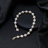 Bracelet Homme Perle et Or – Élégance et Bien-être - Biloria