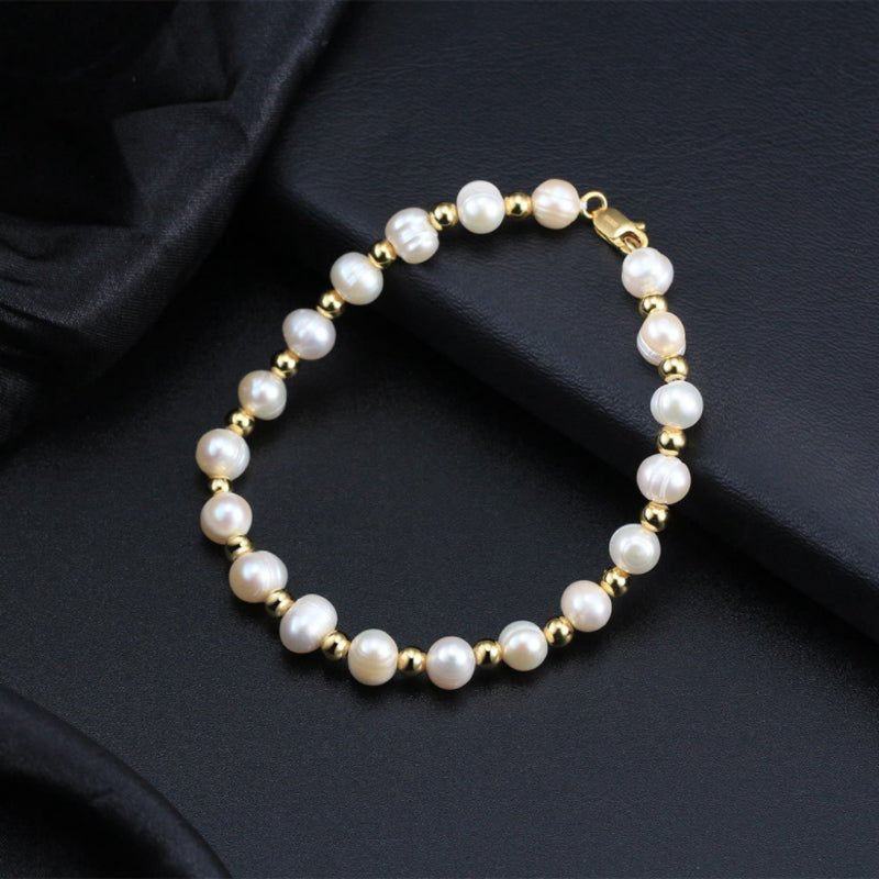 Bracelet Homme Perle et Or – Élégance et Bien-être - Biloria