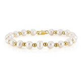 Bracelet Homme Perle et Or – Élégance et Bien-être - Biloria