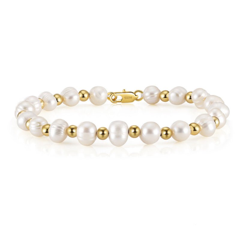 Bracelet Homme Perle et Or – Élégance et Bien-être - Biloria