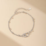 Bracelet Infini Double Chaîne Argent 925 – Amour Éternel - Biloria