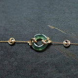 Bracelet Jade Carpe Koï Plaqué Or – Abondance et Prospérité - Biloria