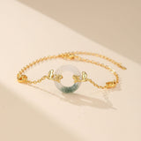 Bracelet Jade Carpe Koï Plaqué Or – Abondance et Prospérité - Biloria
