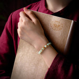 Bracelet Jade Lotus Plaqué Or Réussite - Biloria
