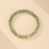 Bracelet Jade Lotus Plaqué Or Réussite - Biloria