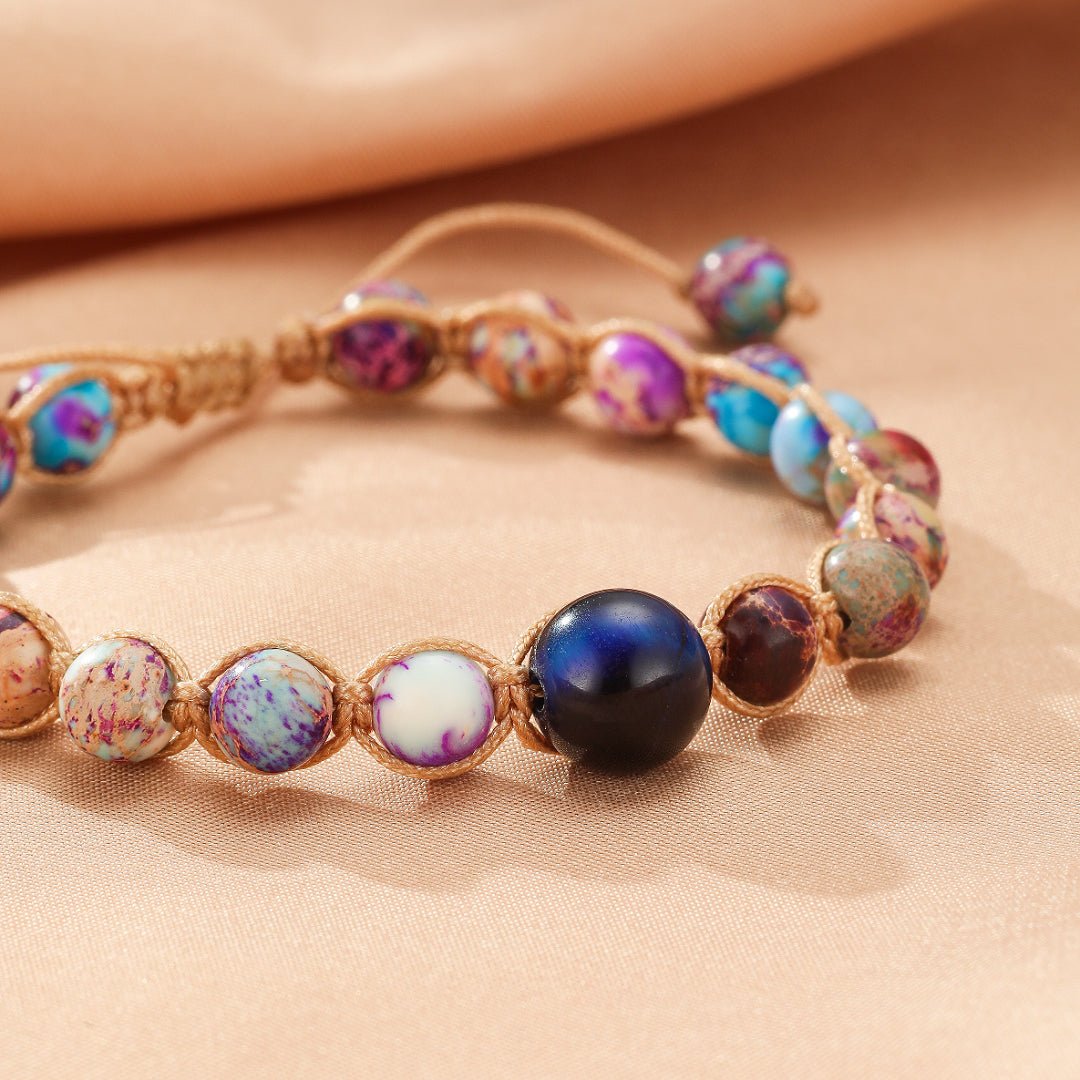 Bracelet Jaspe Ajustable Mystère Céleste - Biloria