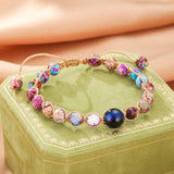 Bracelet Jaspe Ajustable Mystère Céleste - Biloria