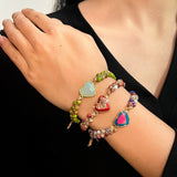 Bracelet Jaspe Cœur pour l'Amour et l'Équilibre - Biloria