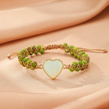 Bracelet Jaspe Cœur pour l'Amour et l'Équilibre - Biloria